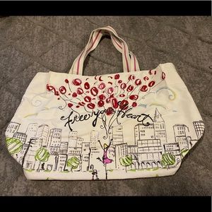 Limited Edition Brighton Canvas Tote Heart Balloon